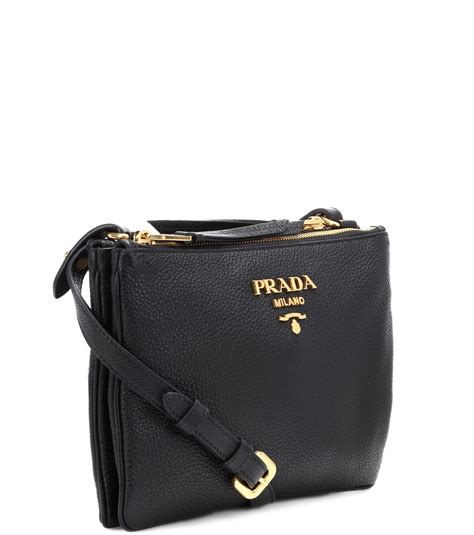 prada small leather crossbody bag-black sunny yellow|Prada crossbody bag.